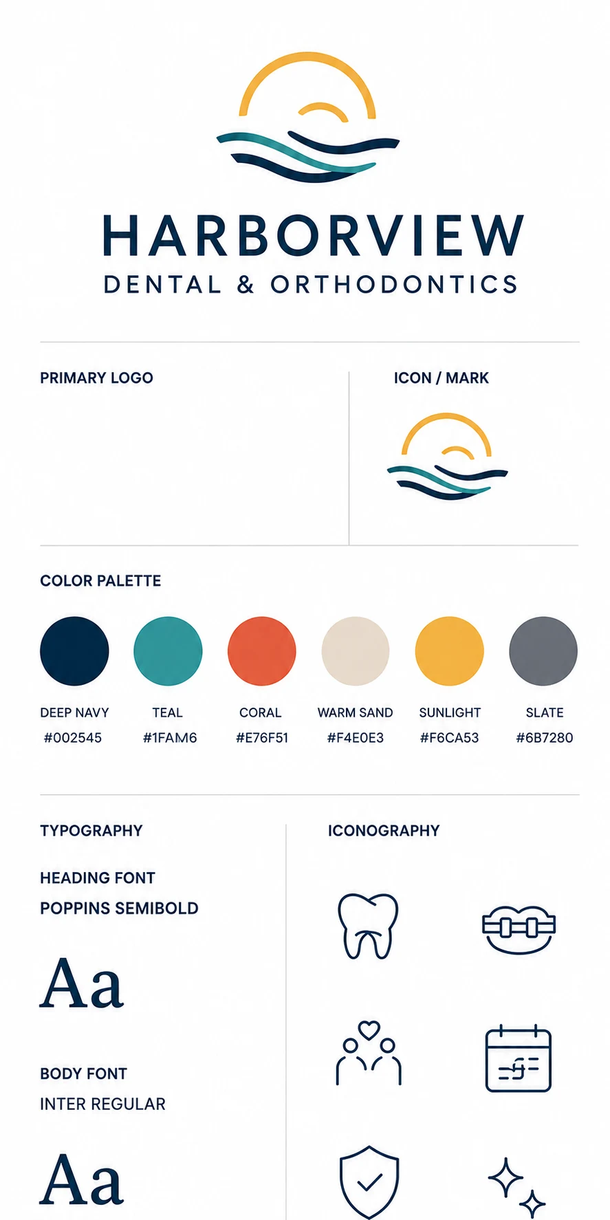 Brand style guide: logo, palette, and type