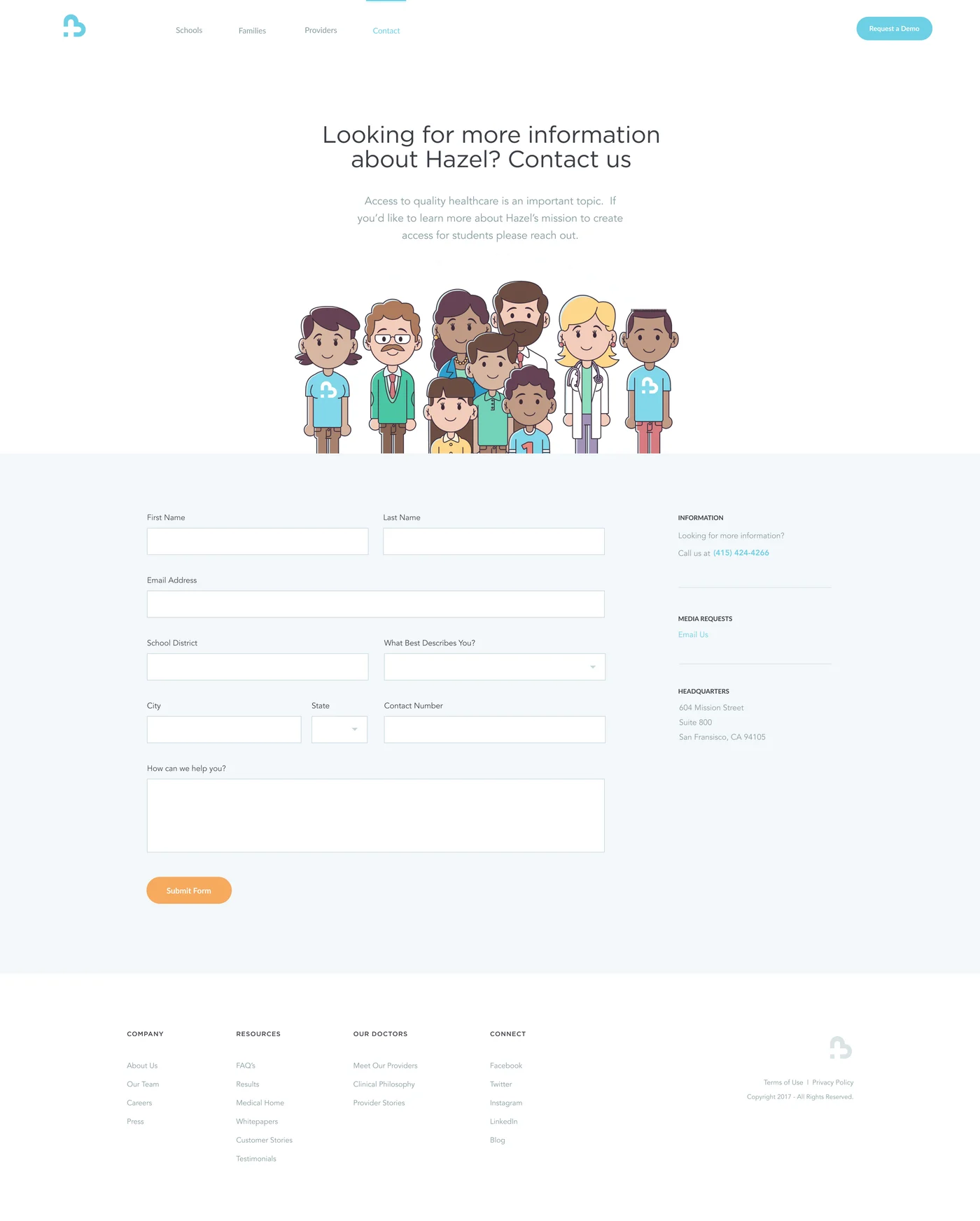 Contact and enrollment