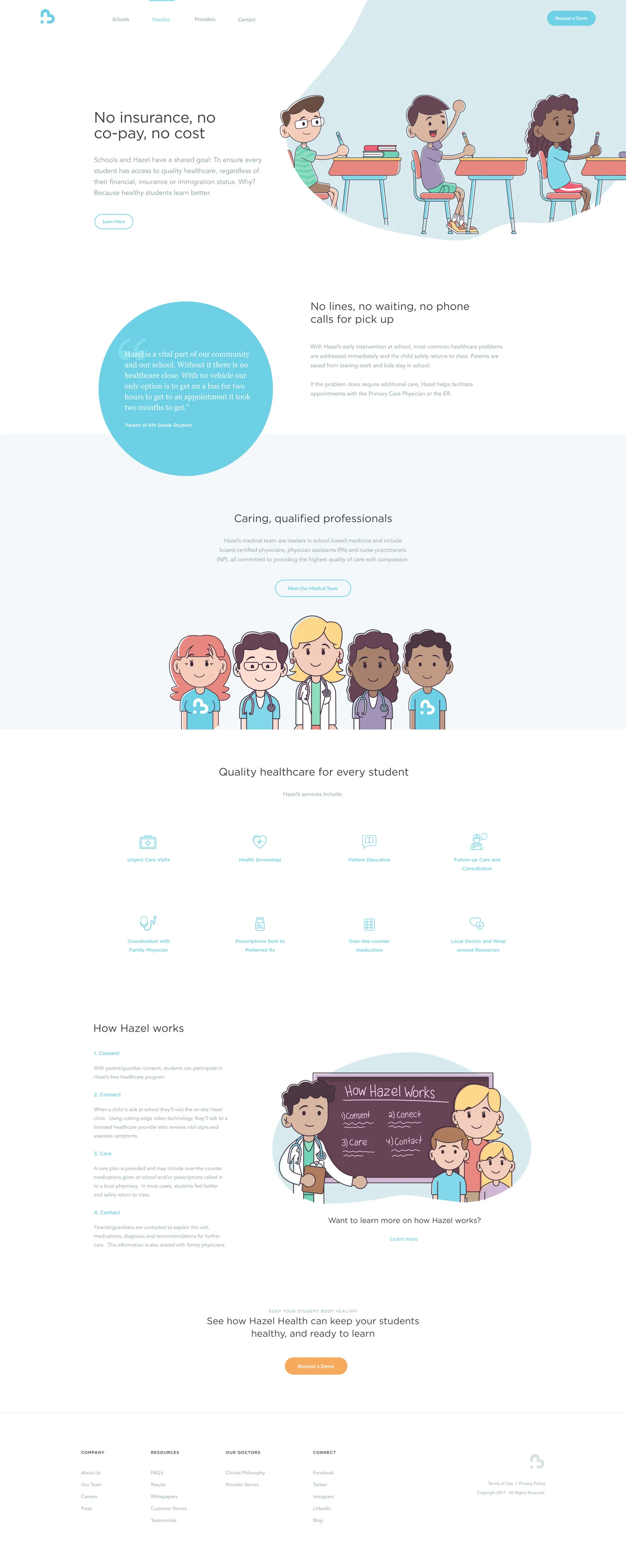 Hazel Health · Website design