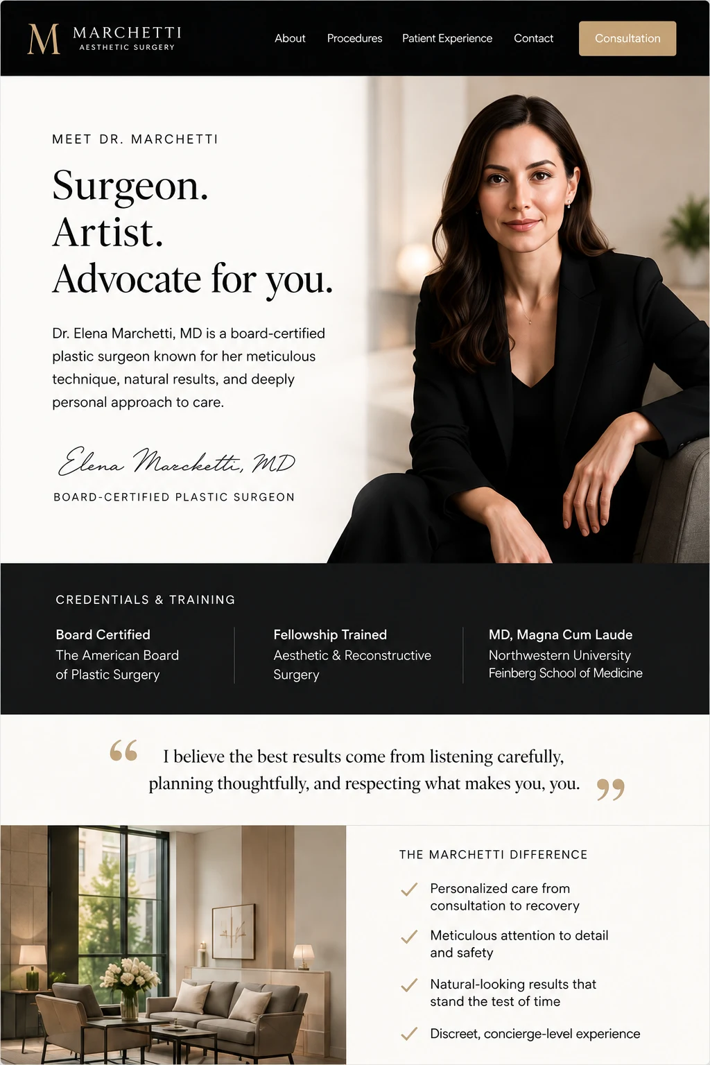 Landing page